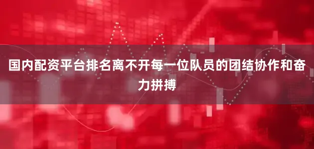 国内配资平台排名离不开每一位队员的团结协作和奋力拼搏