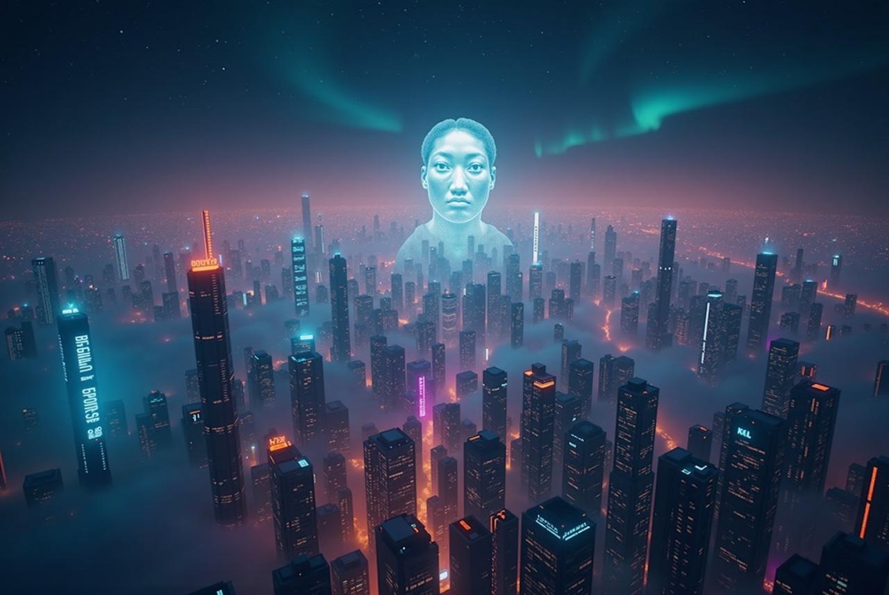 小小影视 - 赛博朋克城市夜景